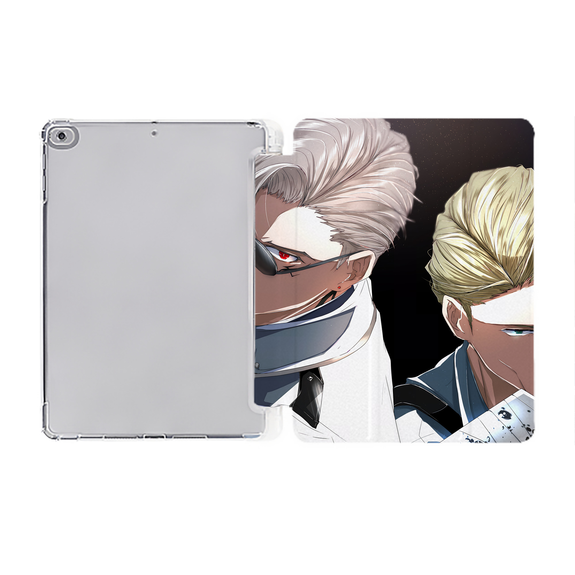 （画像用） SPY×FAMILY间谍家家酒 IPad ケース ペン収納付き 三つ折りスタンド PUレザー×シリコン 対応機種9.5/10.5/10.9インチ